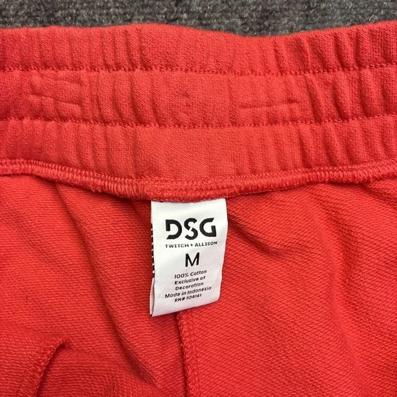DSG Cargo Terry Shorts Bungee Cinch Relaxed Fit Radical Red Mens Medium - Picture 8 of 10